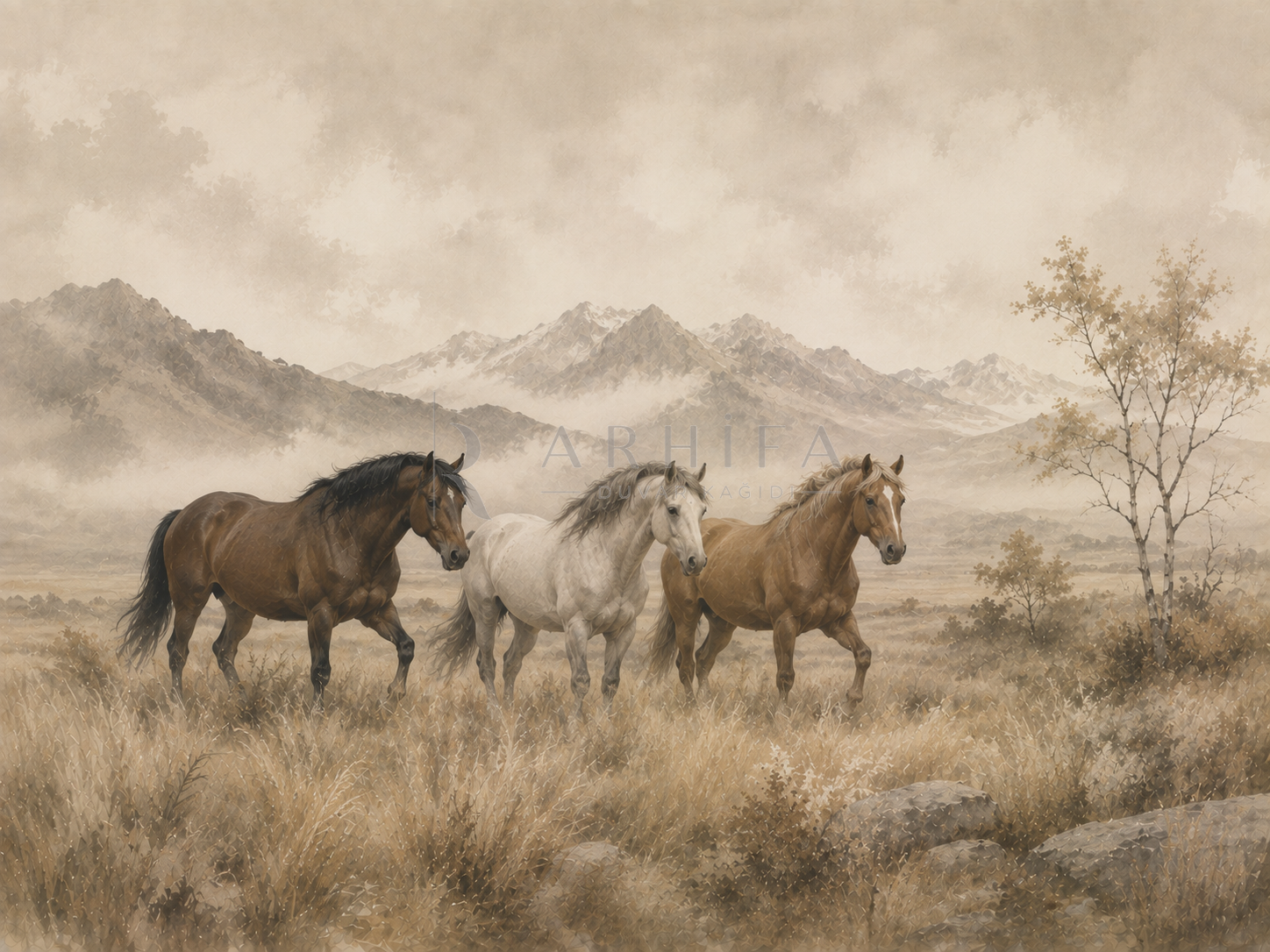 — Wild Horses Duvar Kağıdı (WL-002) – görsel 2