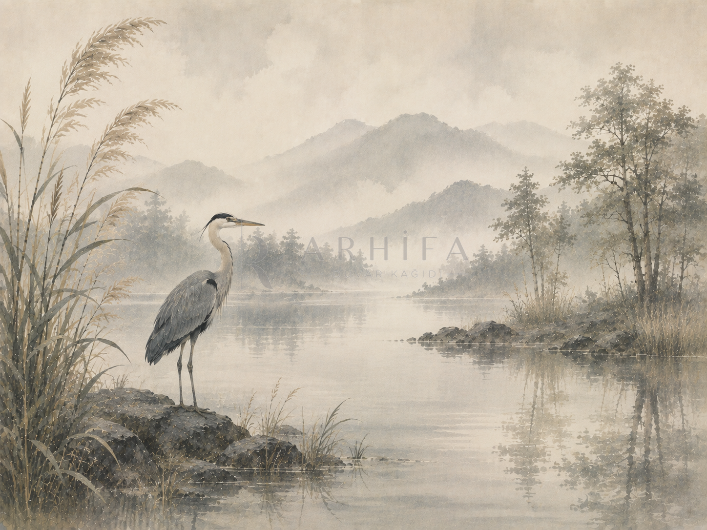 — Heron Lake Duvar Kağıdı (WL-005) – görsel 2