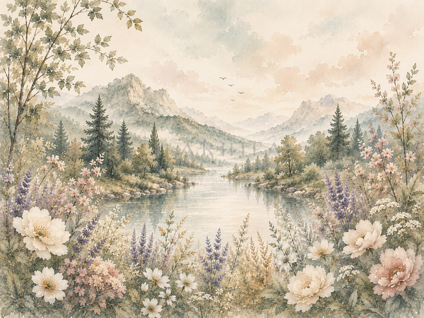 Gentle Wilderness (2) — Kaynak Varyantı Duvar Kağıdı (C12-WM-012B) – görsel 2