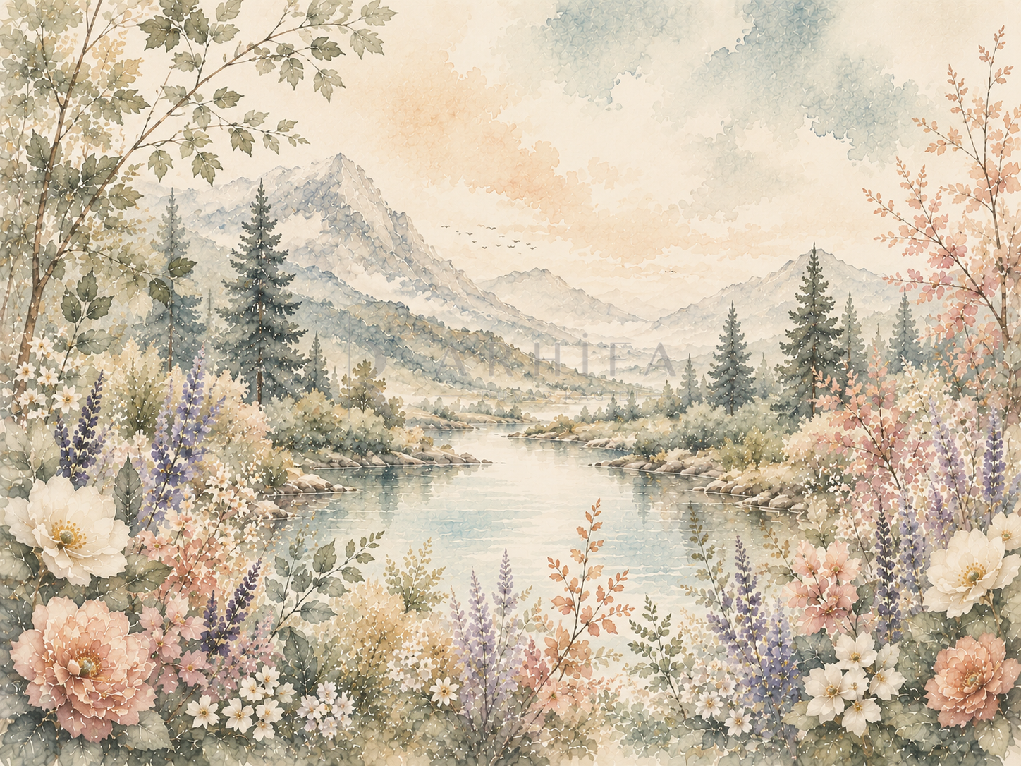 — Gentle Wilderness Duvar Kağıdı (WM-012) – görsel 2