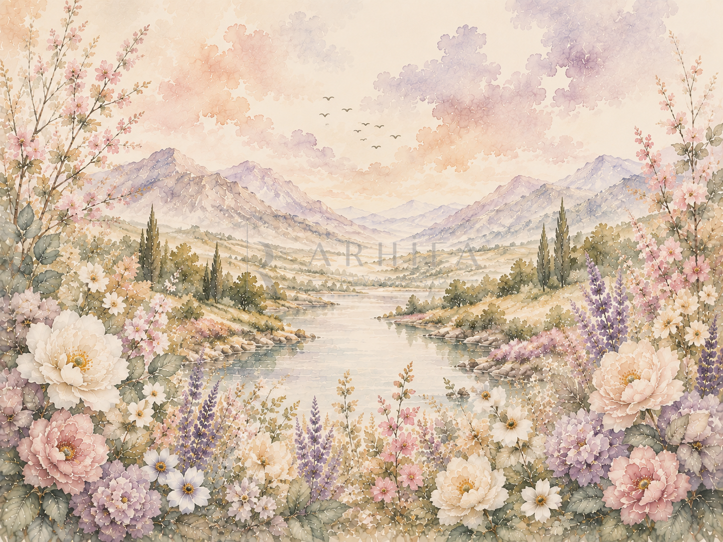 — Eternal Bloom Duvar Kağıdı (WM-013) – görsel 2
