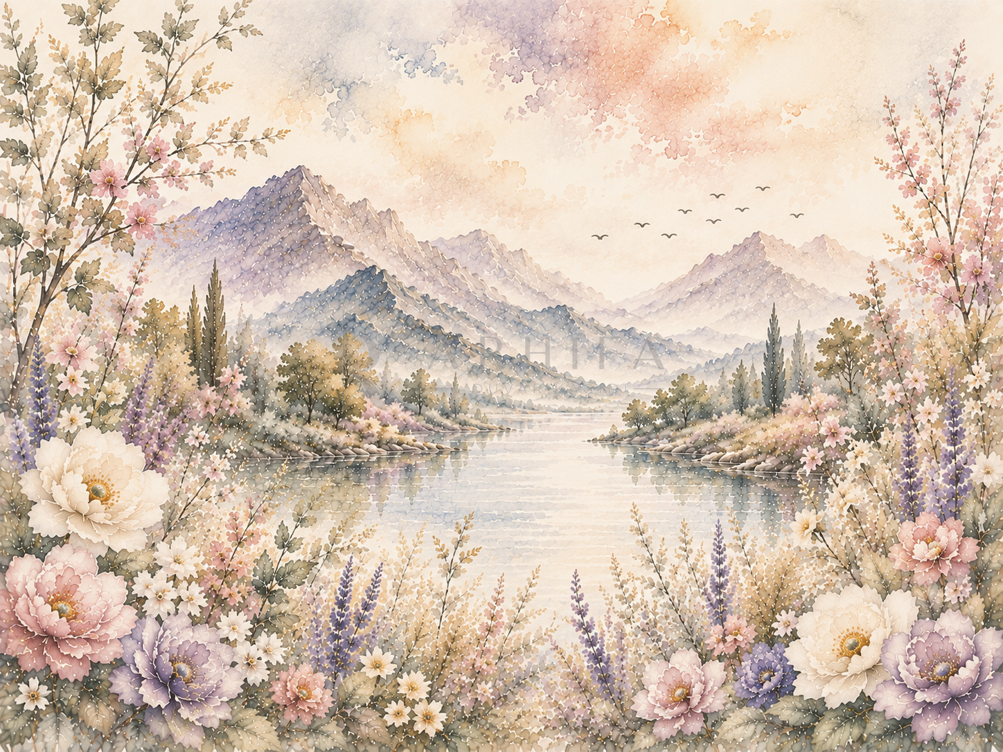 — Artistic Serenity Duvar Kağıdı (WM-014) – görsel 2