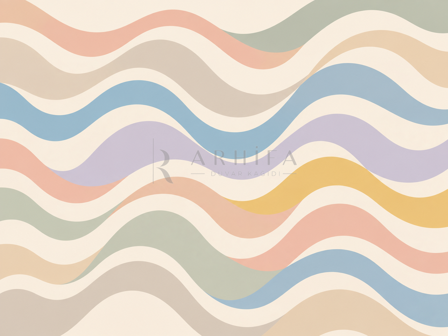 Playful Waves Duvar Kağıdı (WV-012) – görsel 2