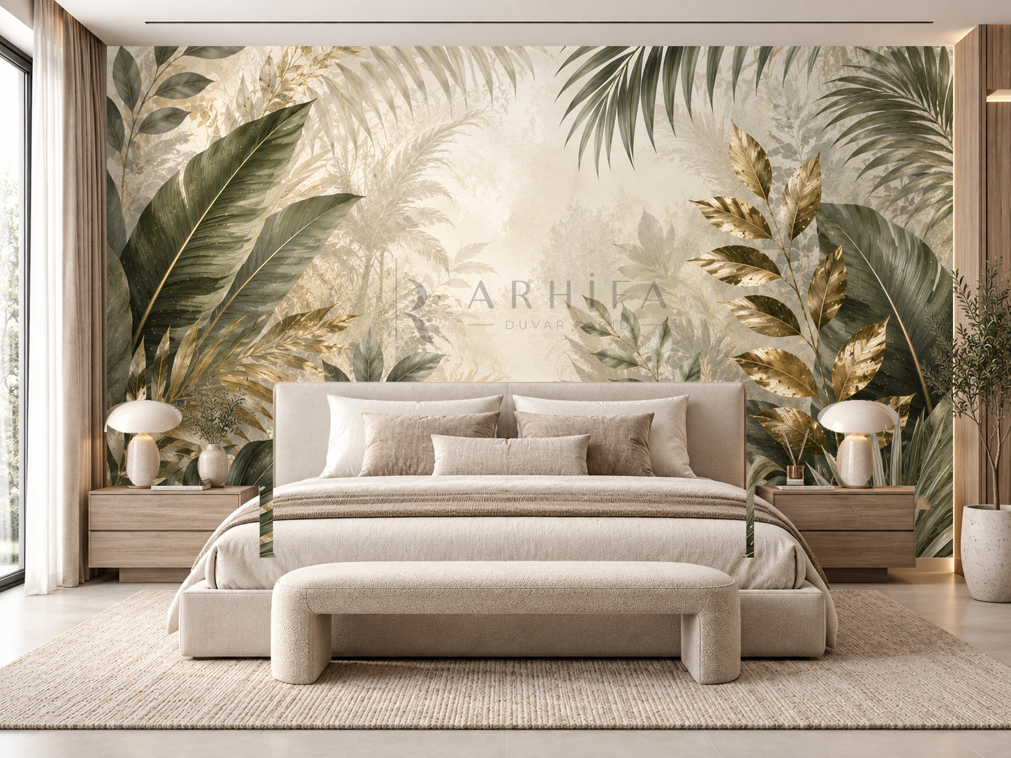 — Velvet Foliage Duvar Kağıdı (BL-007) – görsel 1
