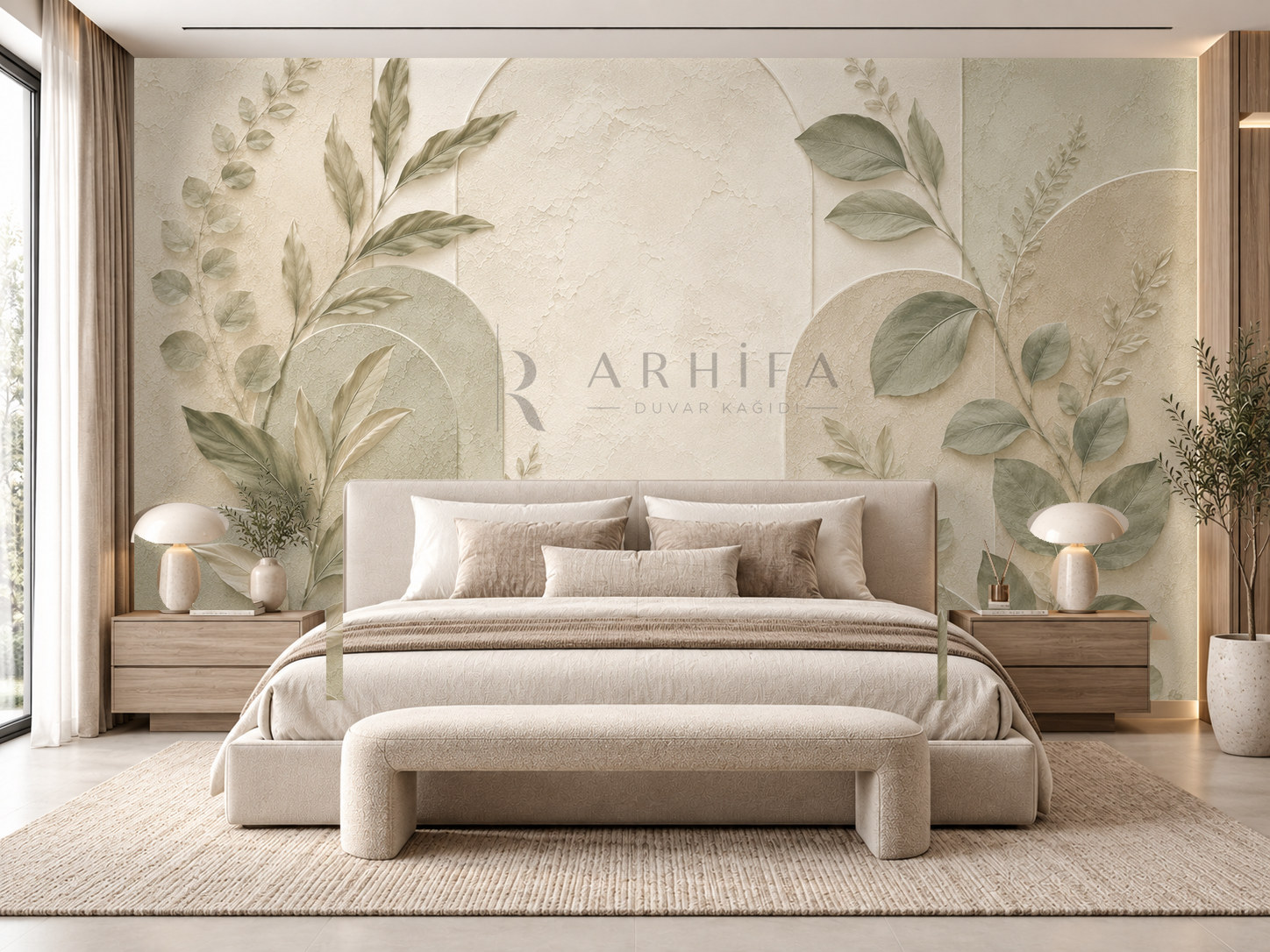 — Botanical Arch Duvar Kağıdı (BR-006) – görsel 1