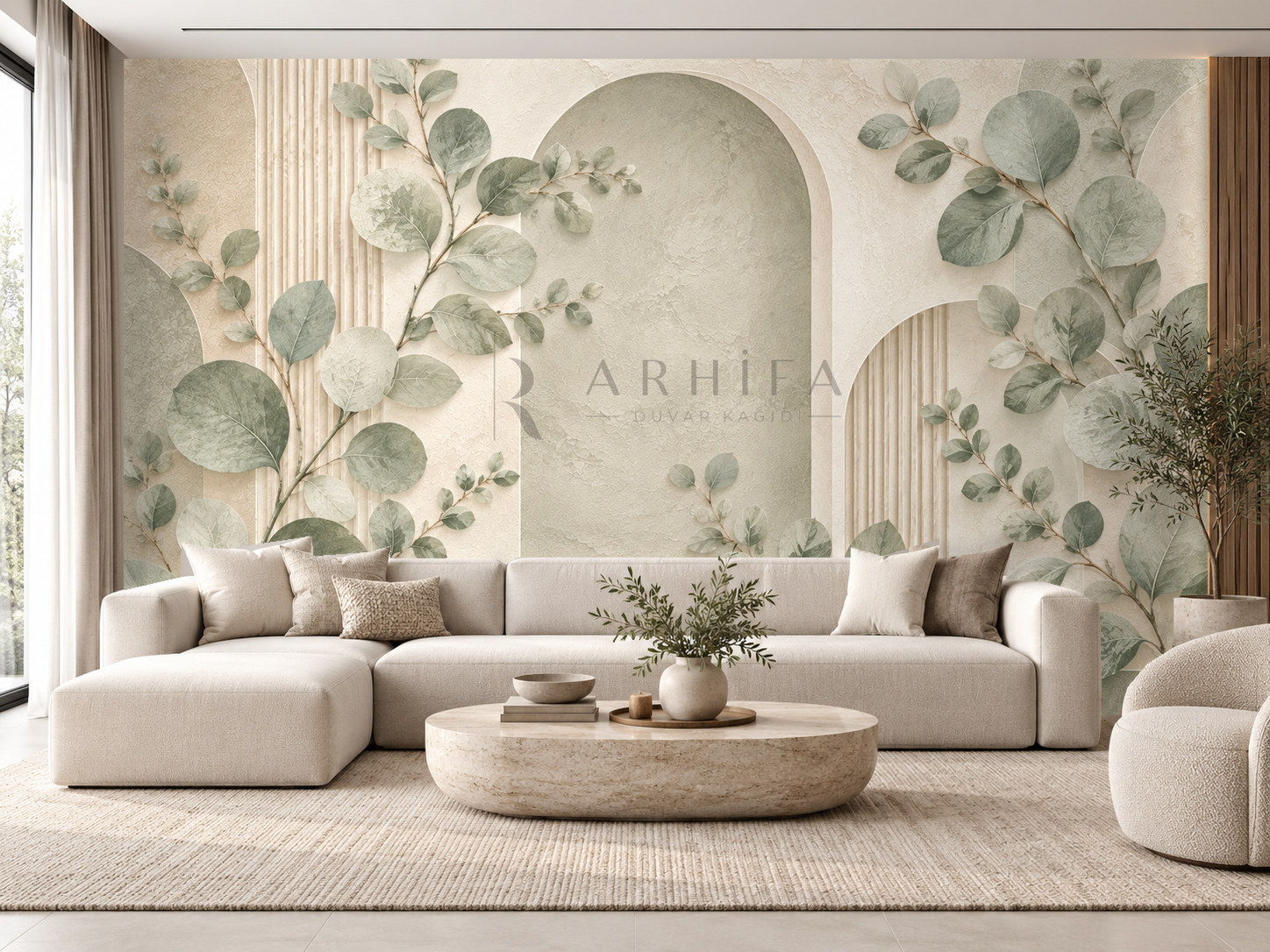— Quiet Eucalyptus Duvar Kağıdı (BR-007) – görsel 1