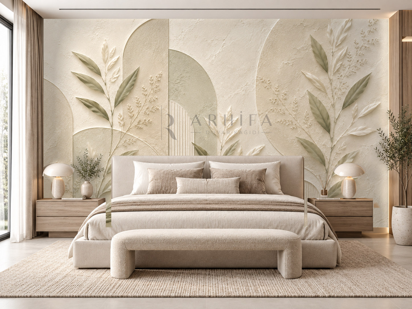 — Plaster Botanica Duvar Kağıdı (BR-010) – görsel 1