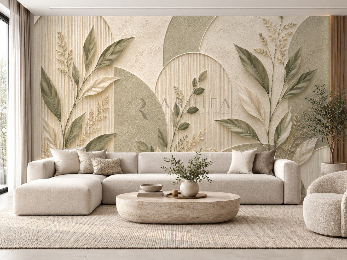 — Botanical Signa Duvar Kağıdı (BR-015) – görsel 1