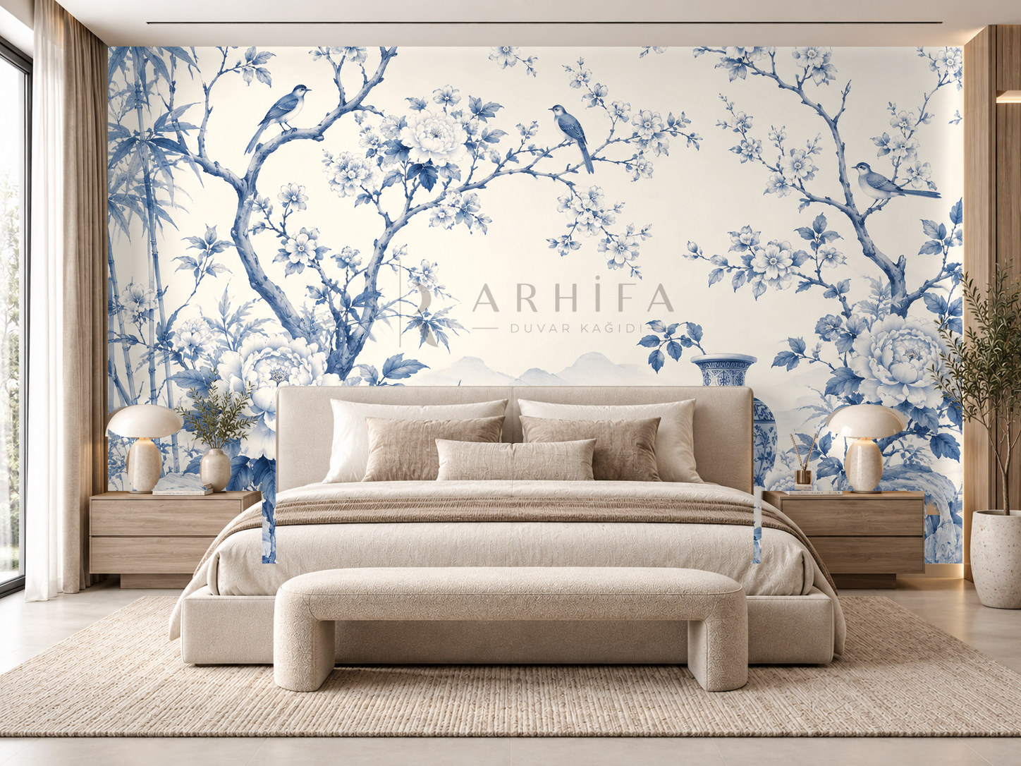 — Porcelain Garden Duvar Kağıdı (CH-001) – görsel 1