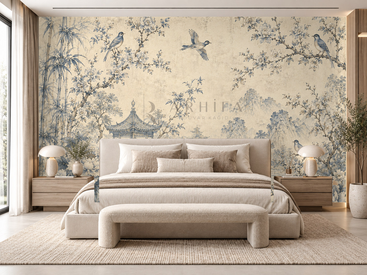 — Antique Garden Duvar Kağıdı (CH-005) – görsel 1