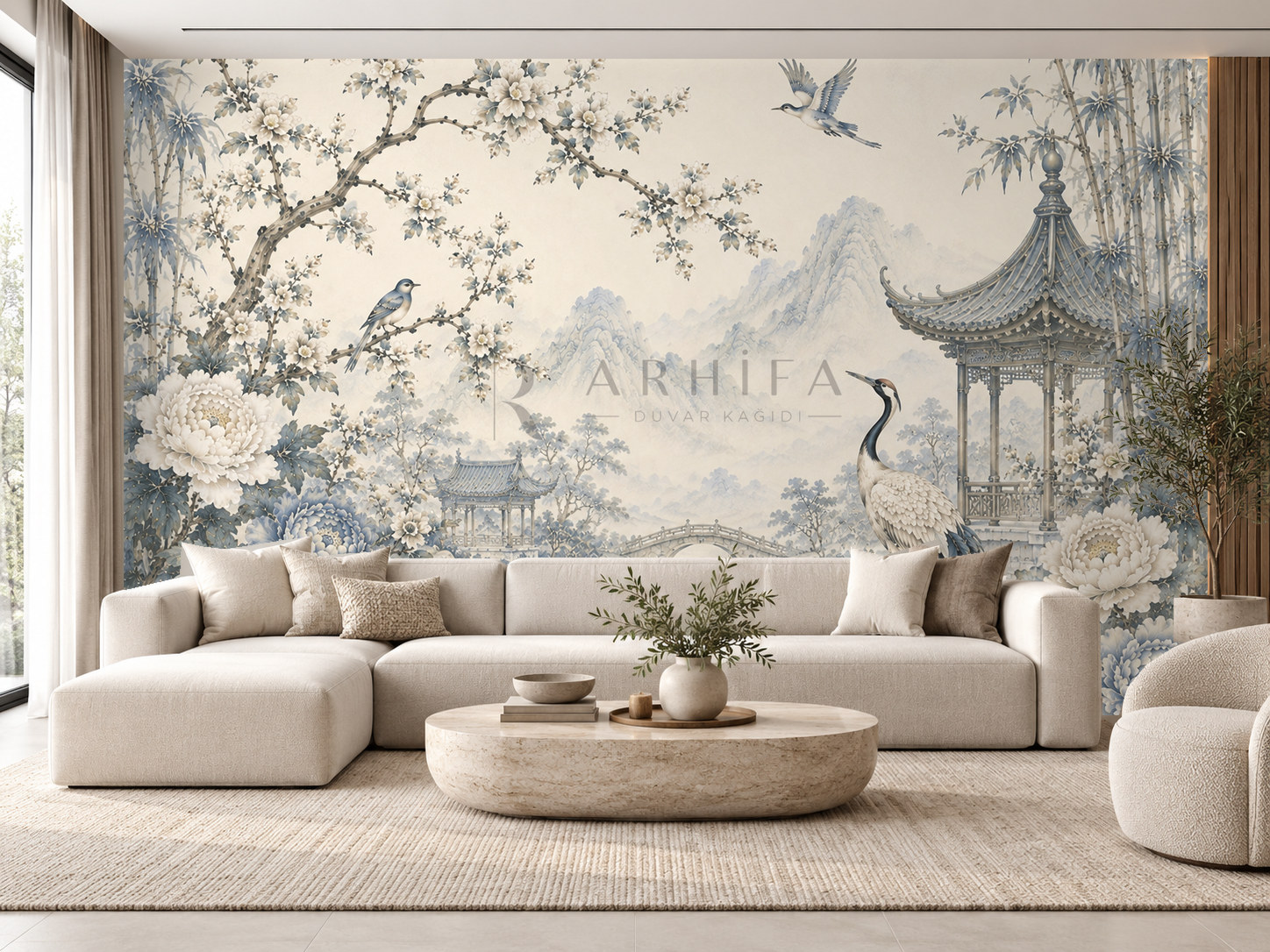— Heritage Chinoiserie Duvar Kağıdı (CH-010) – görsel 1