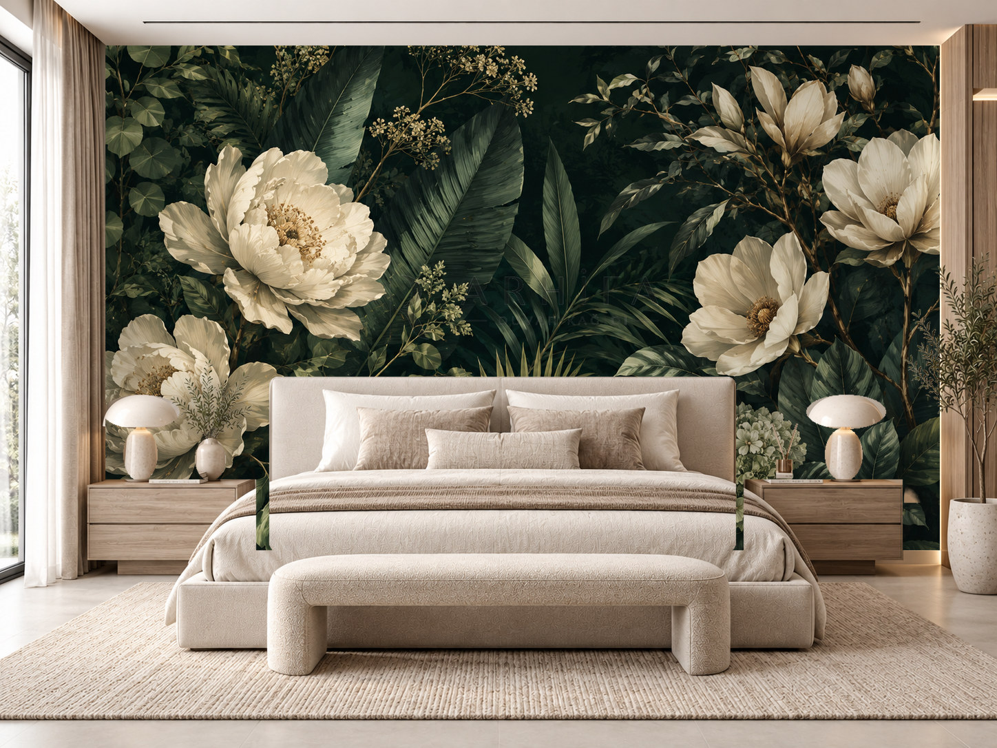 — Forest Bloom Duvar Kağıdı (DKB-002) – görsel 1