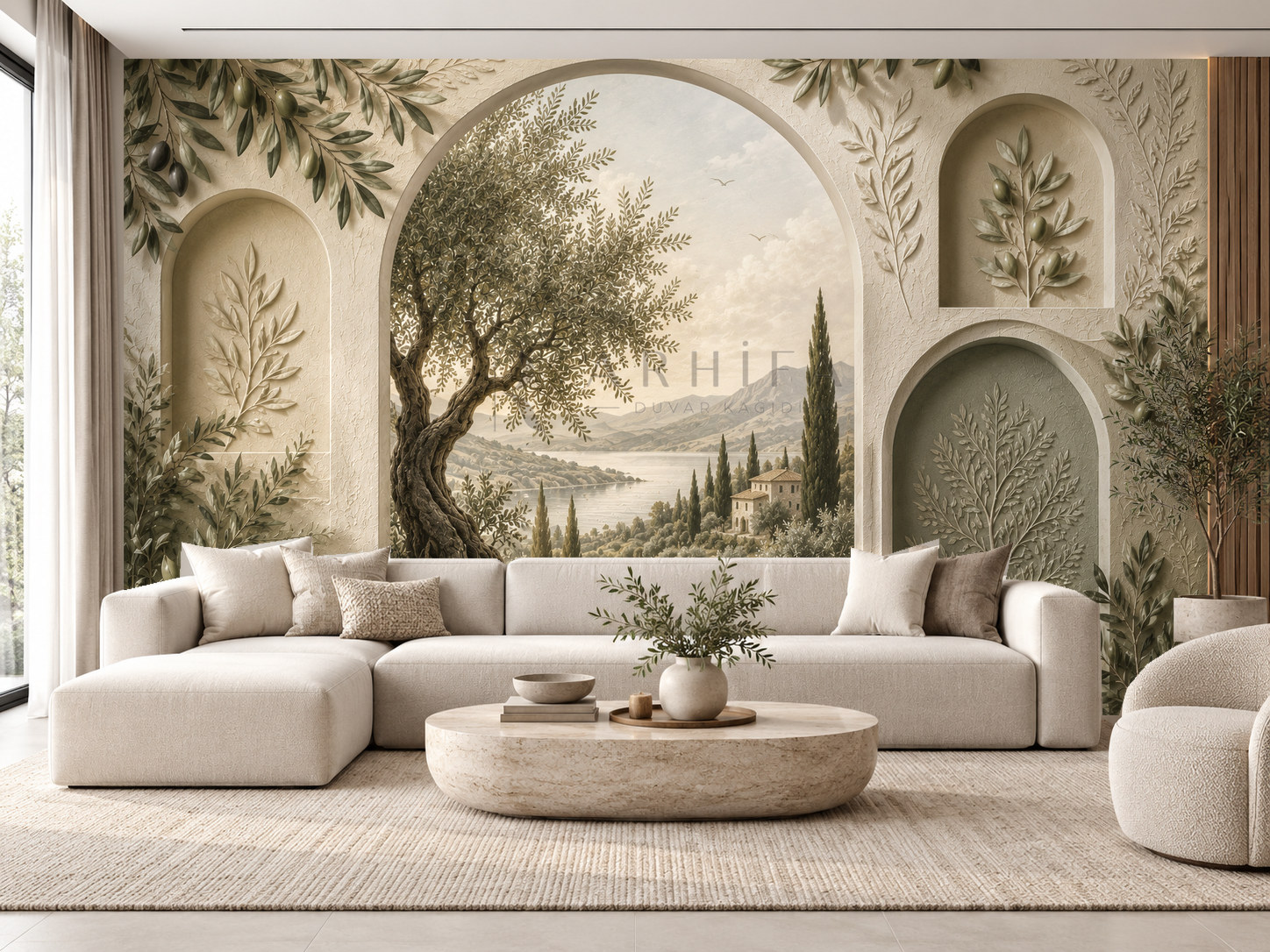 Olive Sanctuary Duvar Kağıdı (OLV-009) – görsel 1