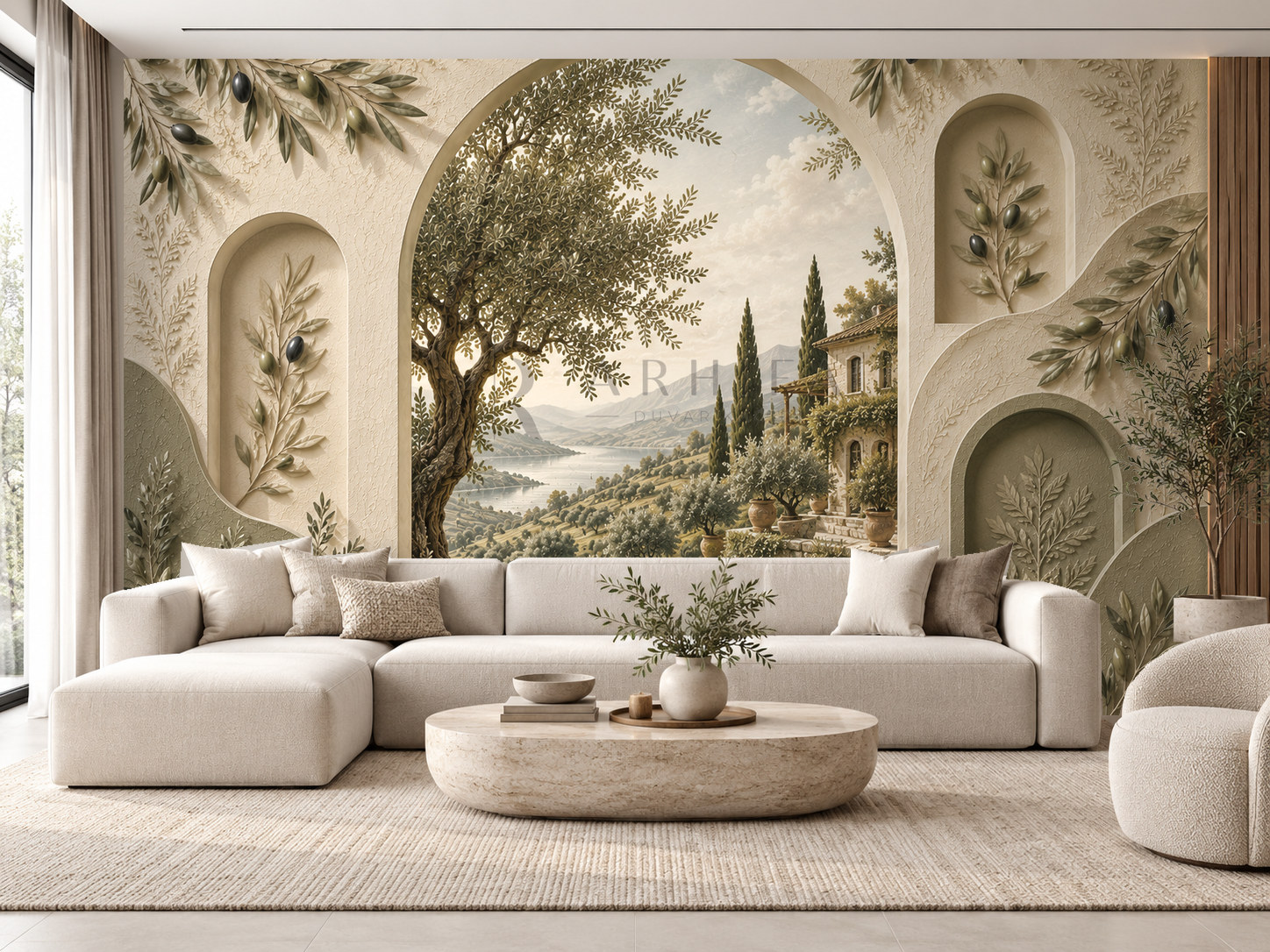 Olive Terrace Duvar Kağıdı (OLV-011) – görsel 1