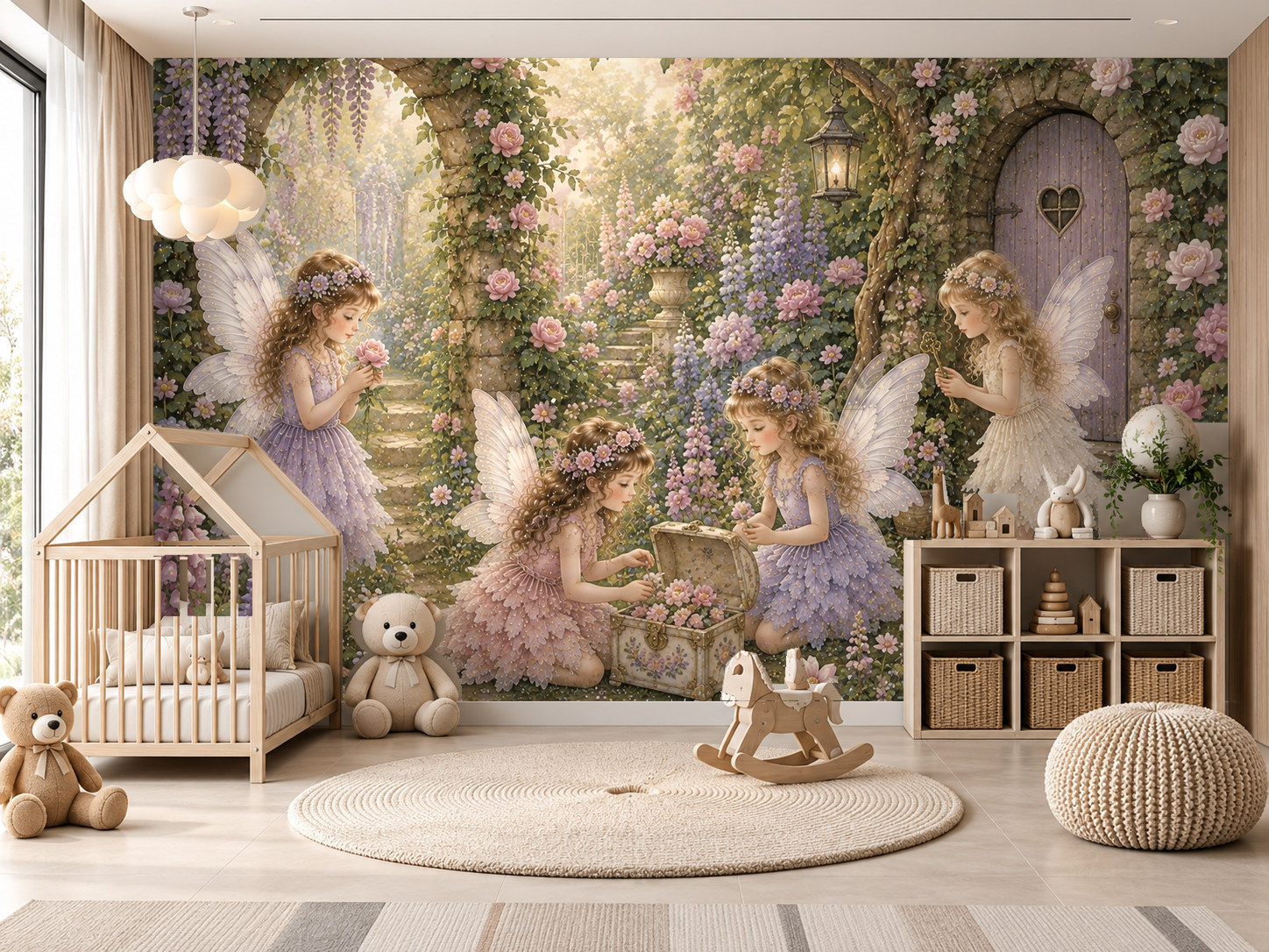 — Secret Fairy Garden Duvar Kağıdı (FF-014) – görsel 1