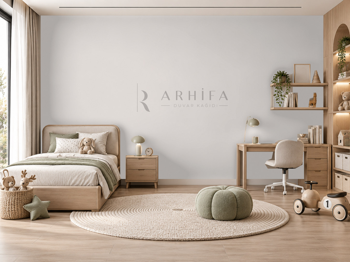 — Light Grey Duvar Kağıdı (KGS-008) – görsel 1