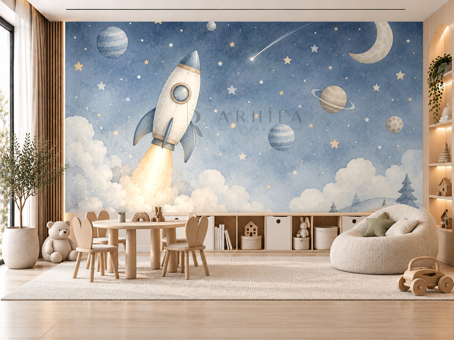 — Rocket to the Stars Duvar Kağıdı (LEX-004) – görsel 1