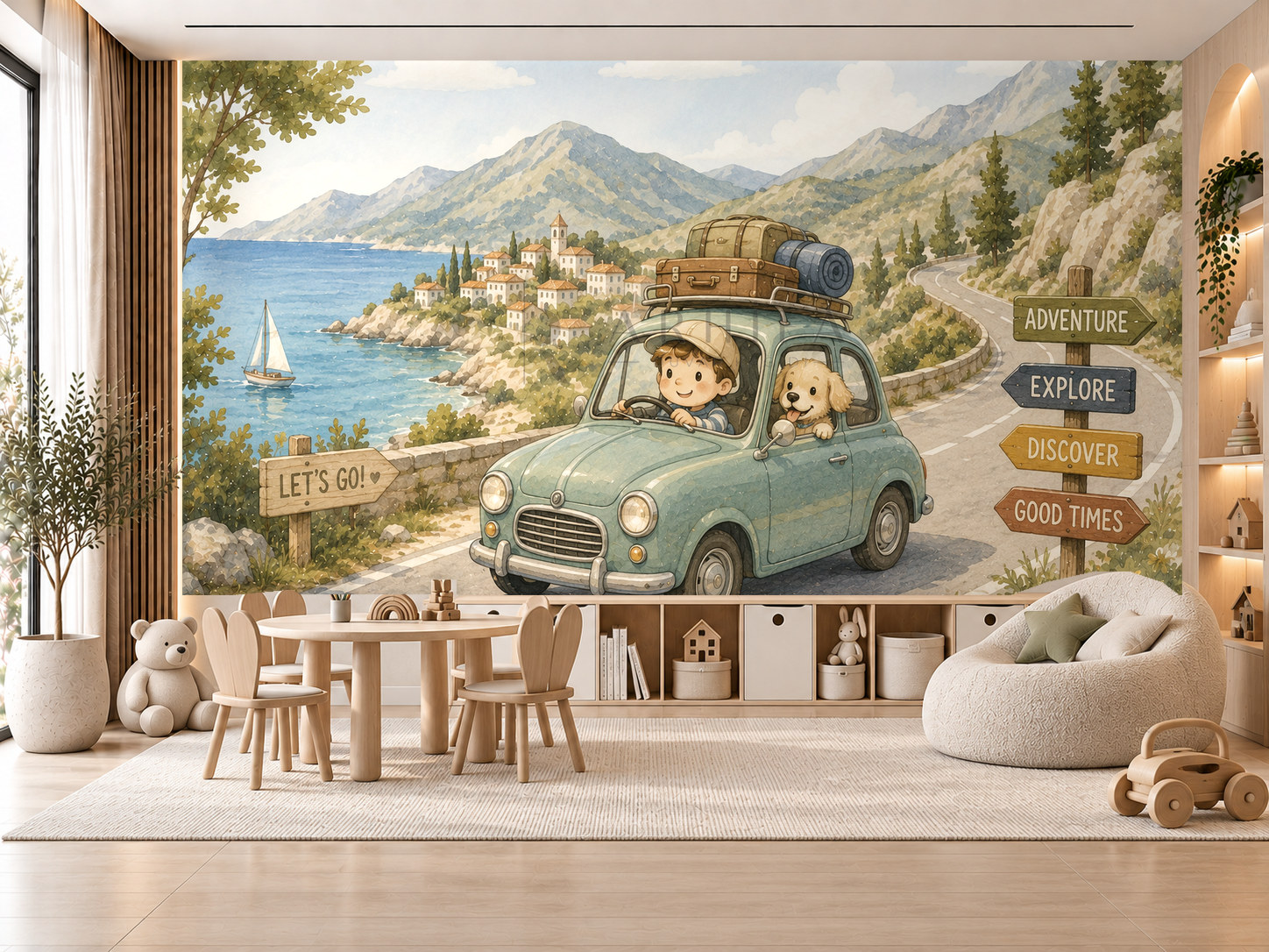 — Little Road Trip Duvar Kağıdı (LEX-012) – görsel 1