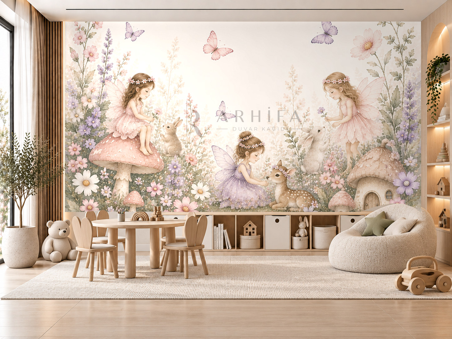 — Little Fairy Friends Duvar Kağıdı (SFY-011) – görsel 1