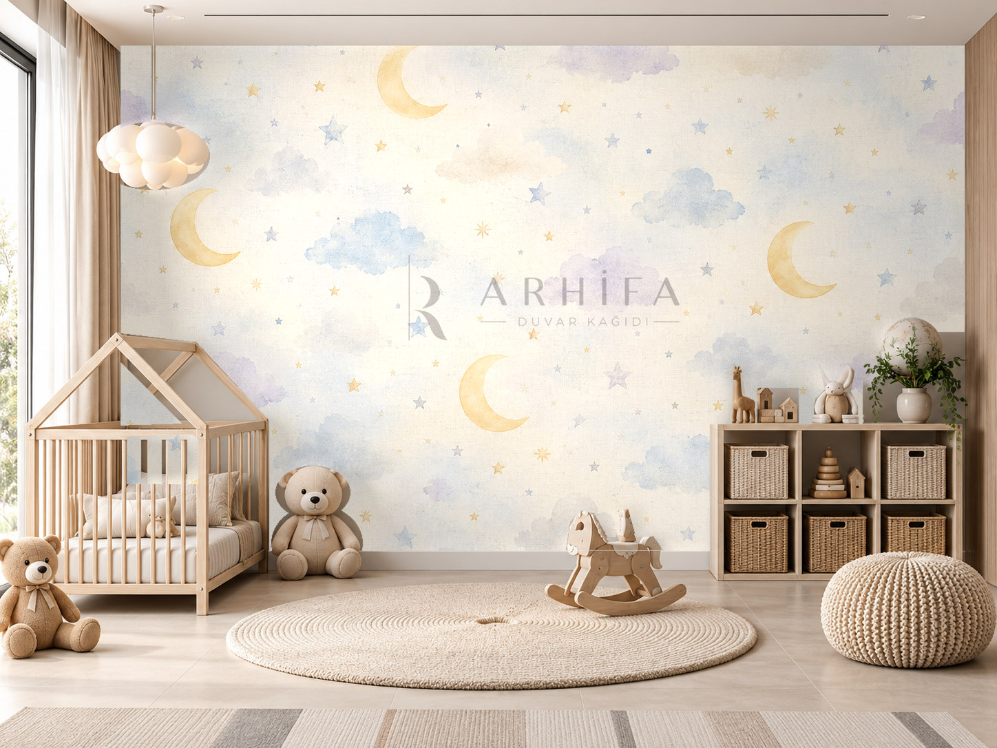 Moonlight Sky Duvar Kağıdı (ST-002) – görsel 1