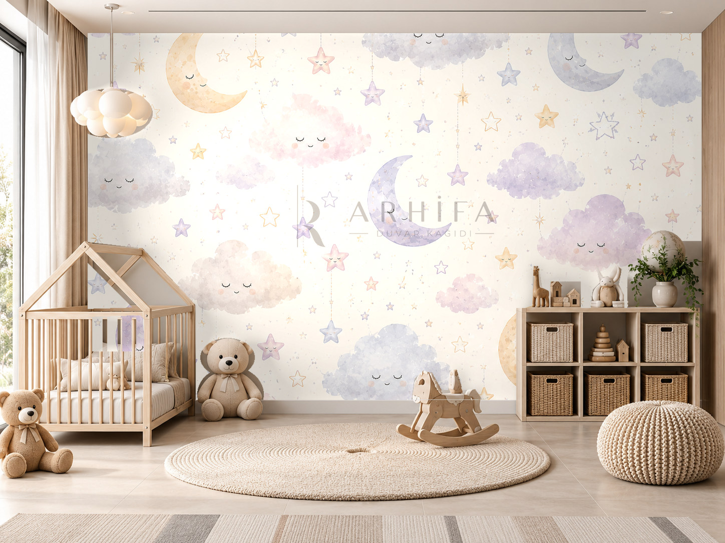 Cloudy Night Duvar Kağıdı (ST-011) – görsel 1