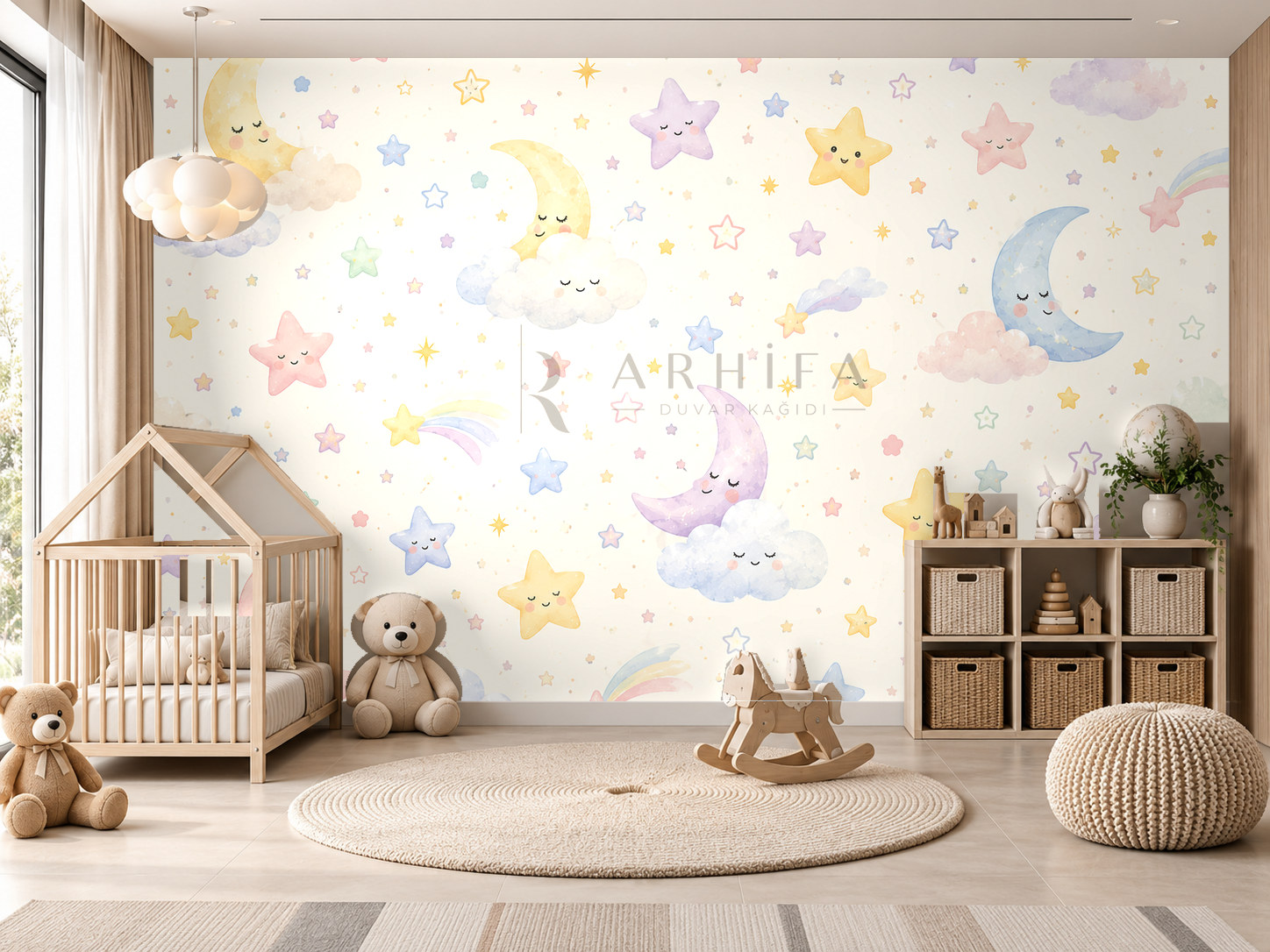 Playful Starlight Duvar Kağıdı (ST-014) – görsel 1