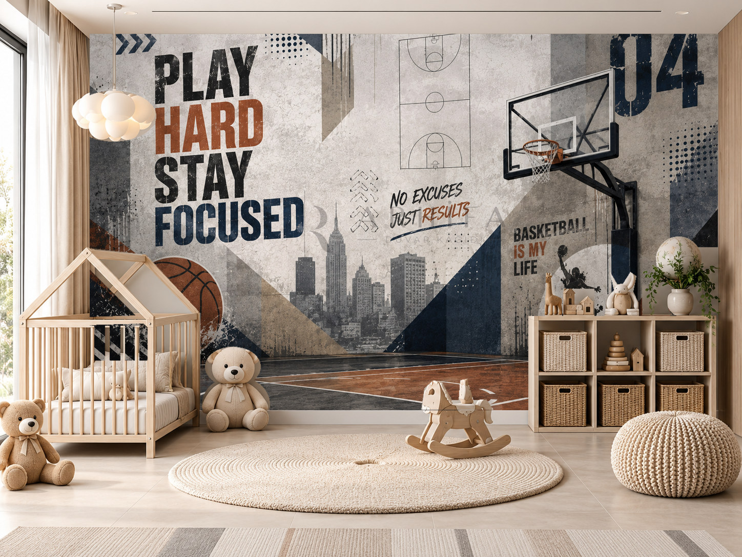 — Basketball Court Duvar Kağıdı (TB-004) – görsel 1