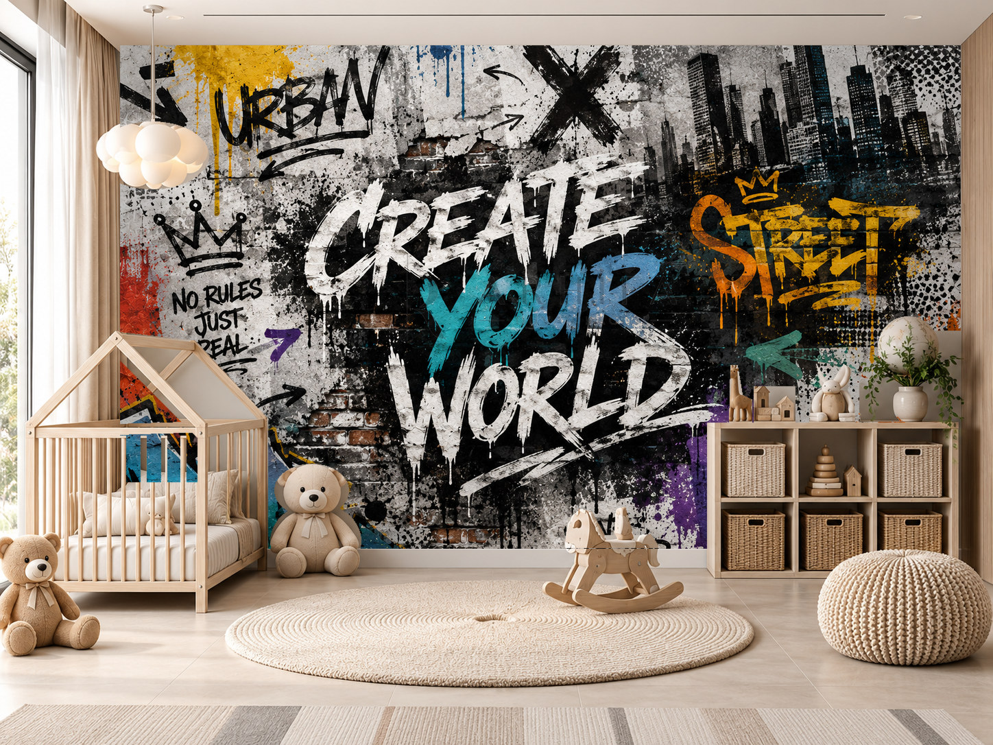 — Urban Graffiti Duvar Kağıdı (TB-010) – görsel 1