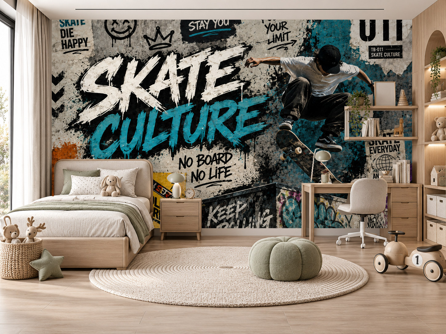 — Skate Culture Duvar Kağıdı (TB-011) – görsel 1