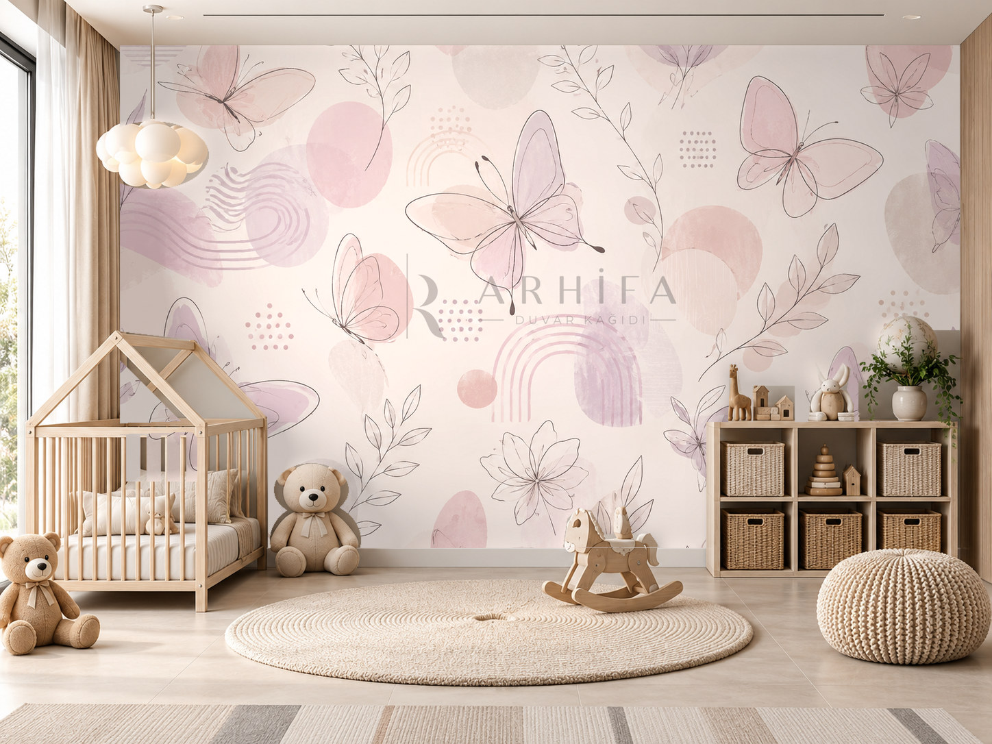 — Butterfly Lines Duvar Kağıdı (TG-002) – görsel 1