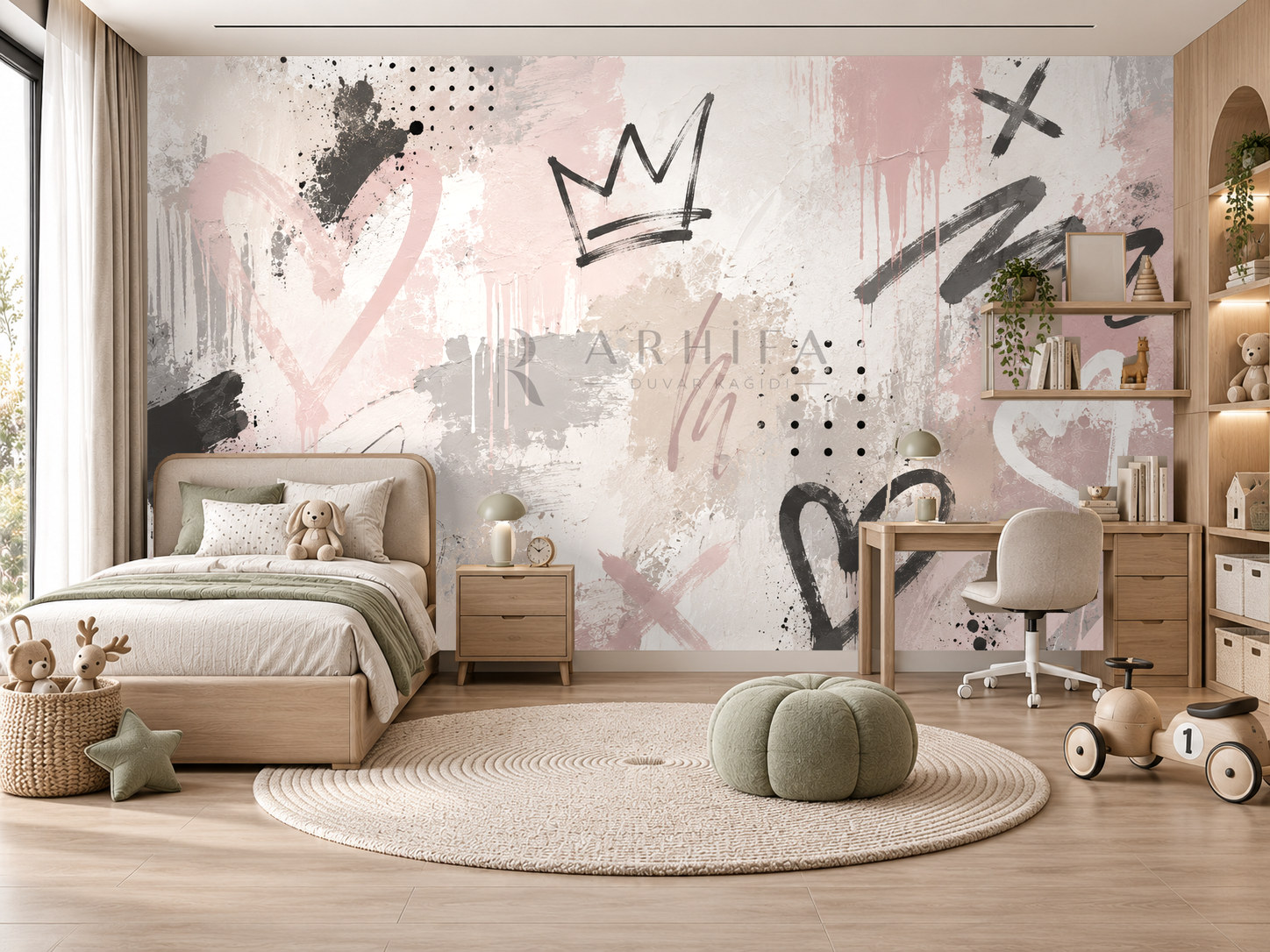 — Chic Graffiti Duvar Kağıdı (TG-013) – görsel 1