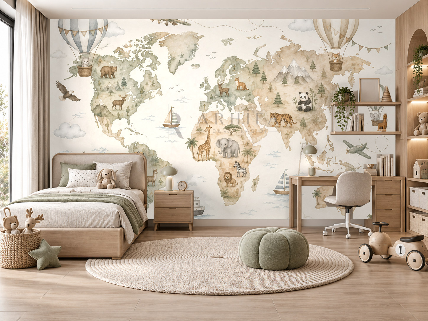 Around the World Duvar Kağıdı (WE-001) – görsel 1