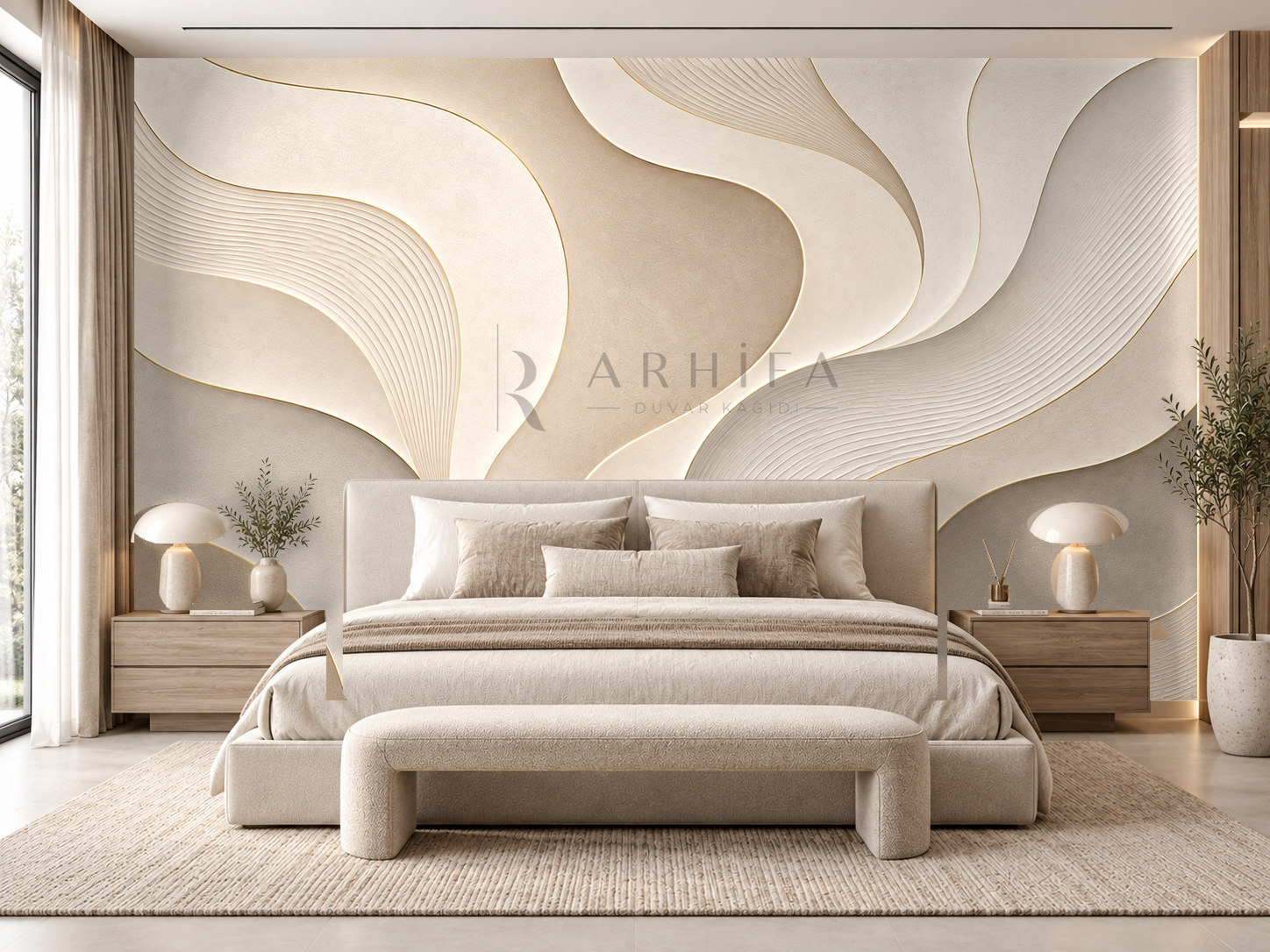 — Flowing Forms Duvar Kağıdı (AC-008) – görsel 1