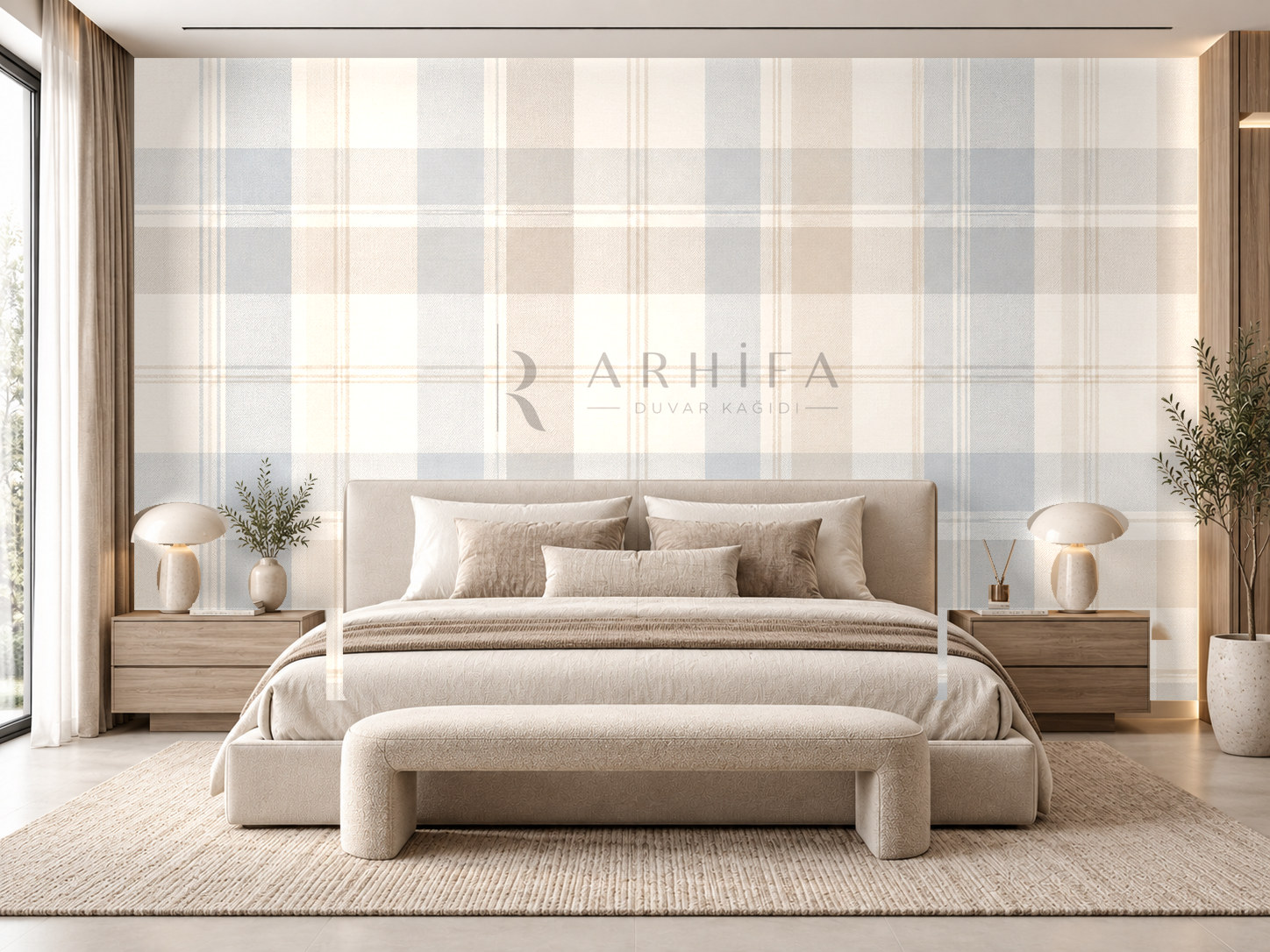 Nordic Plaid Duvar Kağıdı (CK-002) – görsel 1
