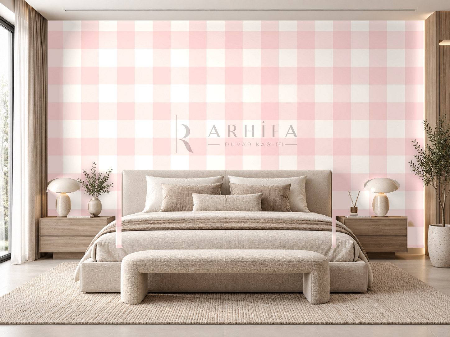 Gingham Mood Duvar Kağıdı (CK-004) – görsel 1