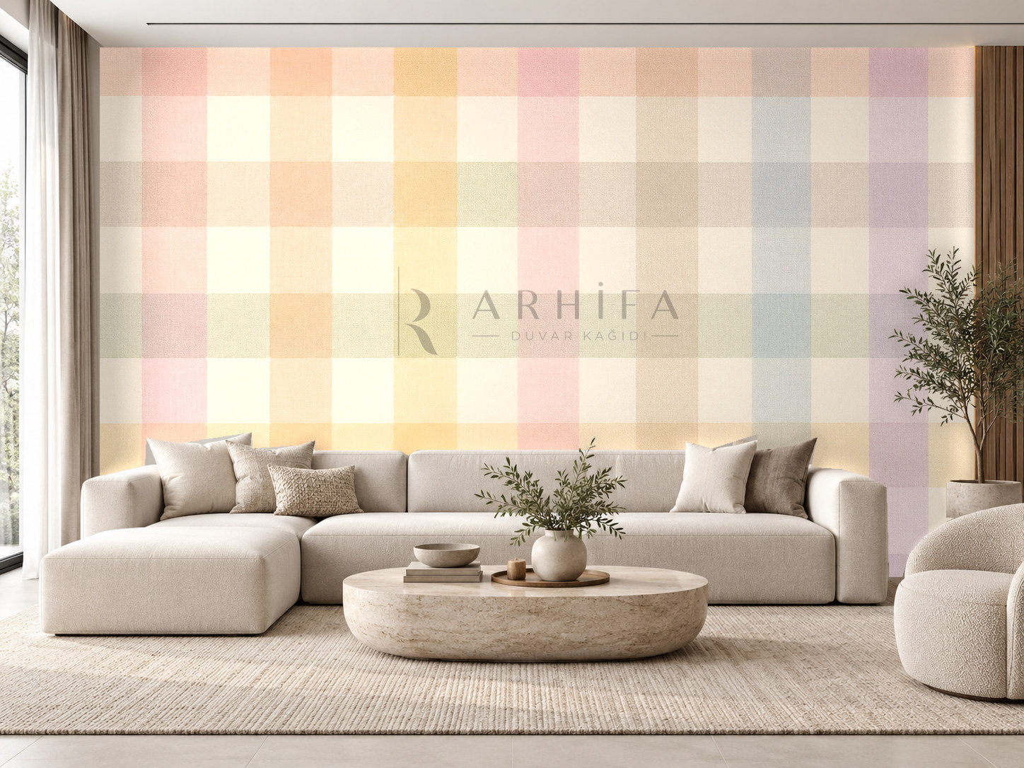 Cozy Squares Duvar Kağıdı (CK-005) – görsel 1