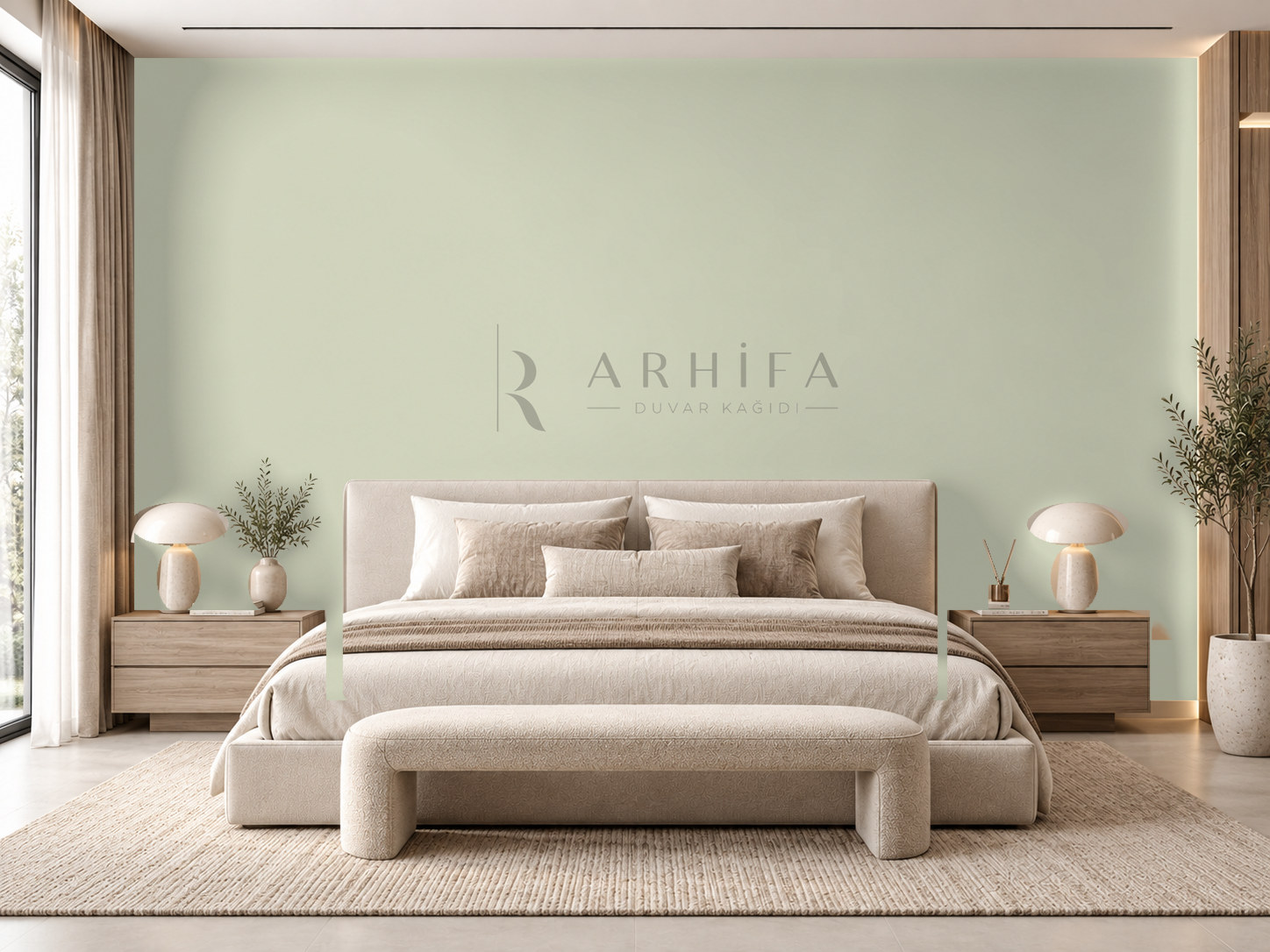 Soft Sage Duvar Kağıdı (DSC-003) – görsel 1