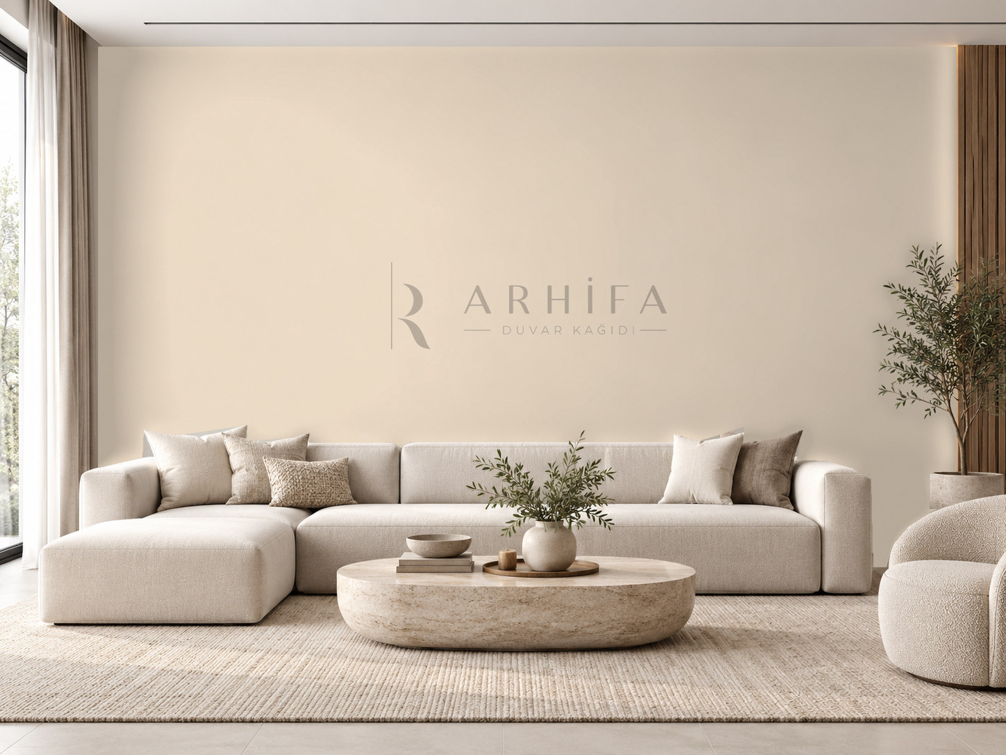 Warm Beige Duvar Kağıdı (DSC-004) – görsel 1