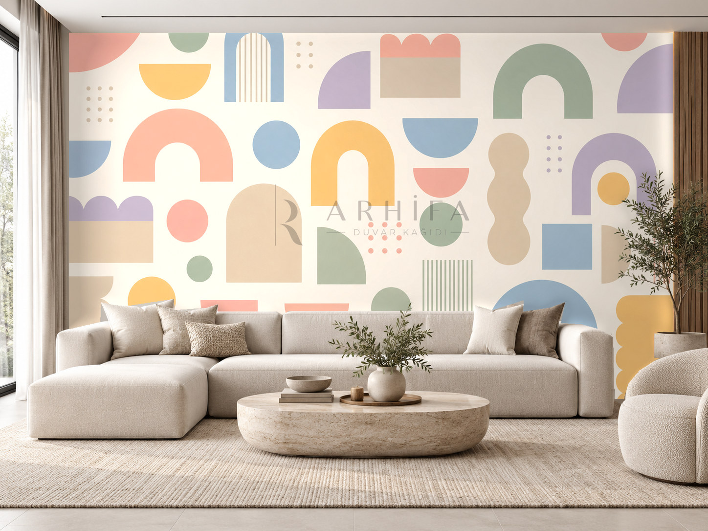 Playful Forms Duvar Kağıdı (GE-006) – görsel 1