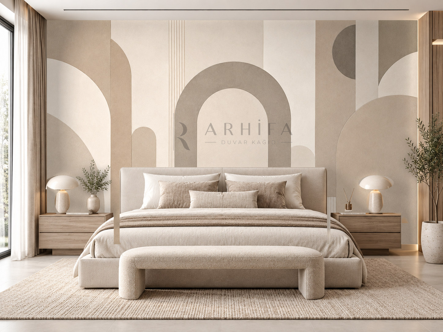 — Modern Arches Duvar Kağıdı (MG-003) – görsel 1