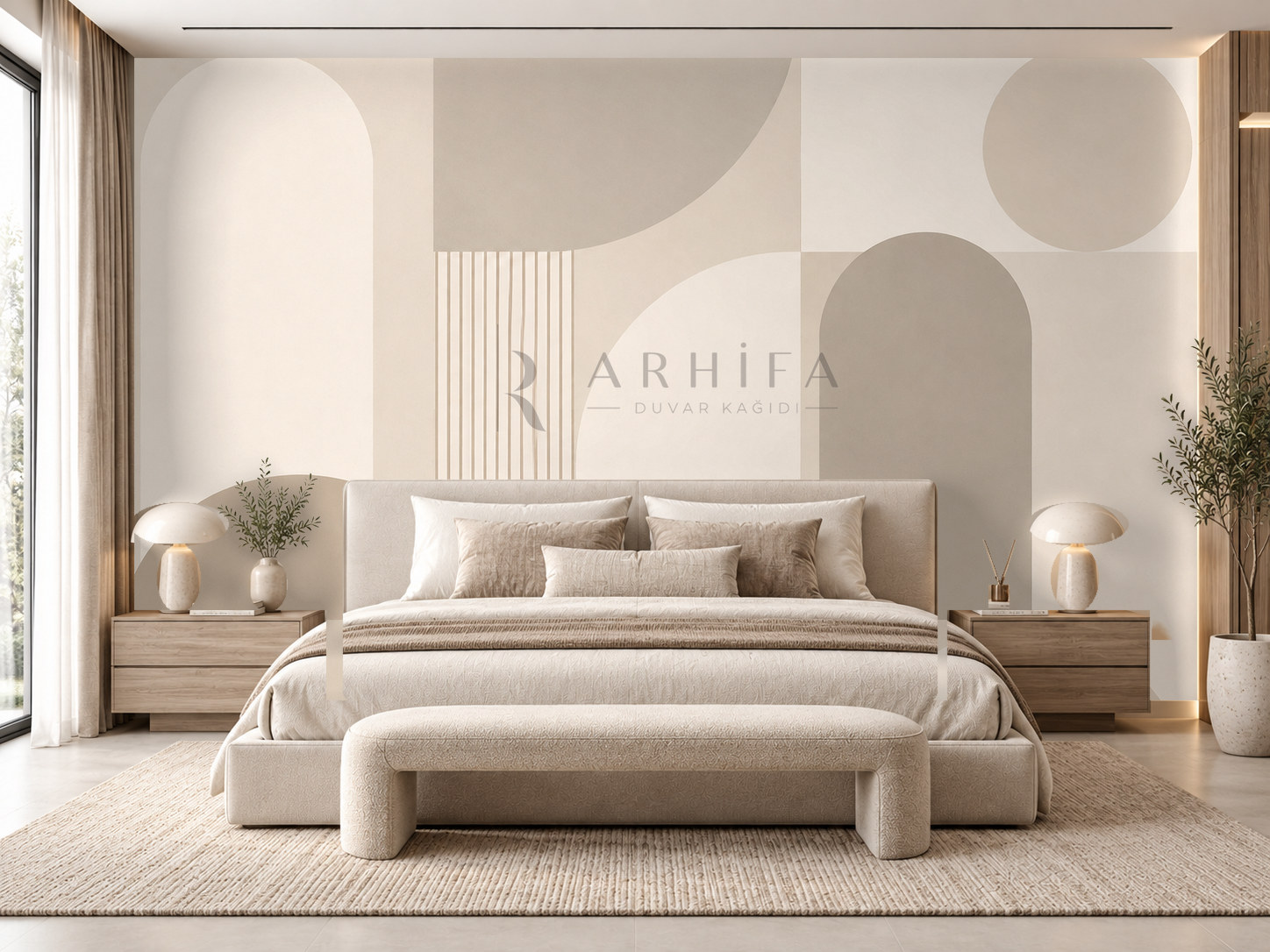 — Nordic Geometry Duvar Kağıdı (MG-012) – görsel 1