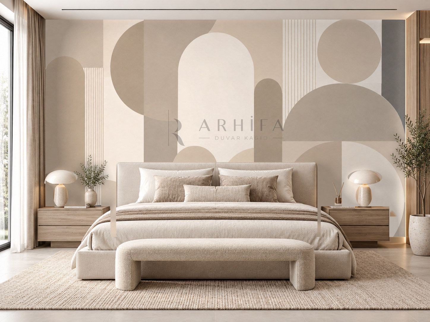 — Geometric Signature Duvar Kağıdı (MG-015) – görsel 1
