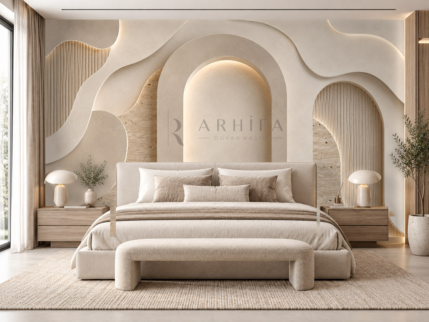 — Organic Arch Duvar Kağıdı (OS-009) – görsel 1
