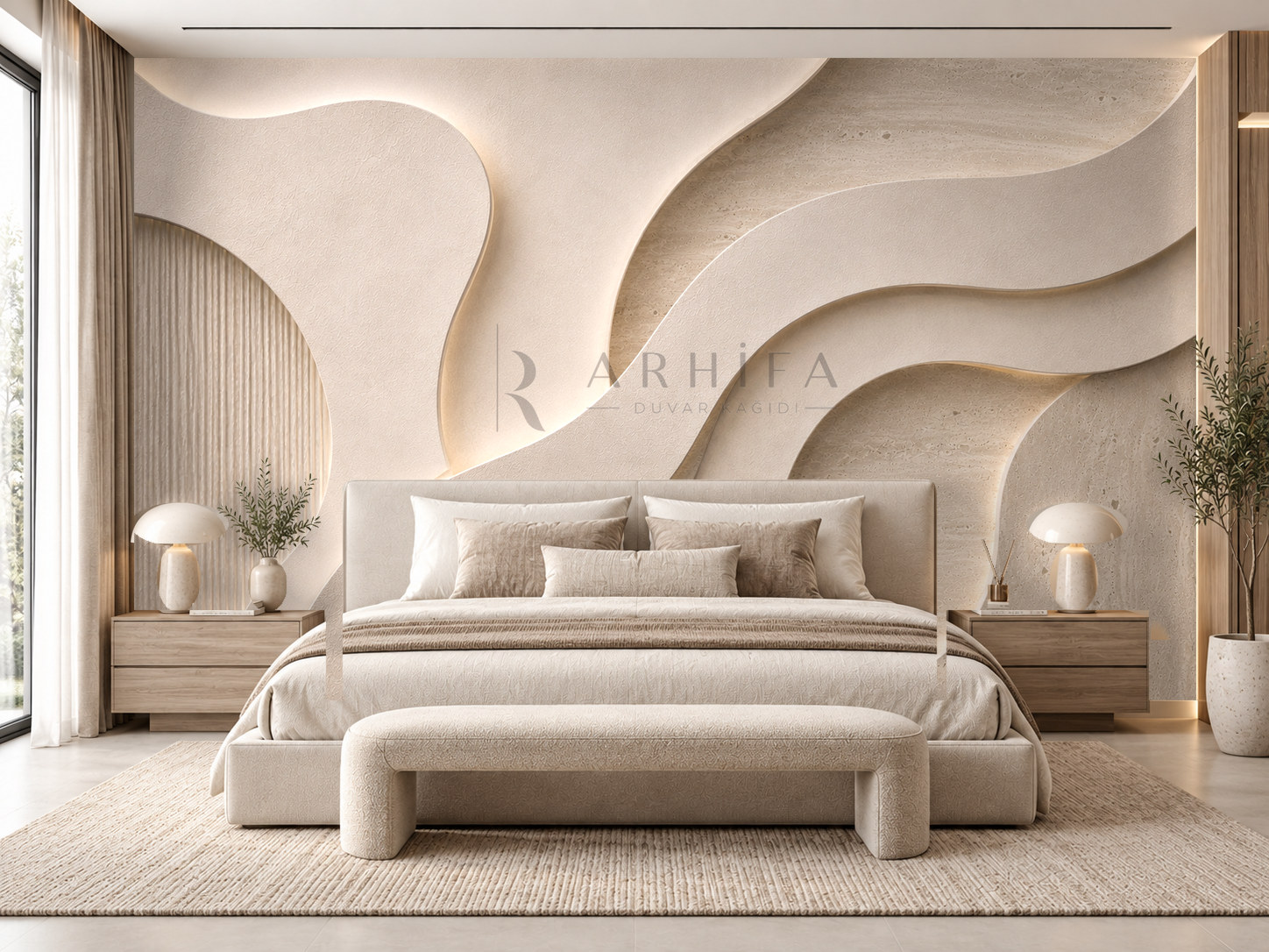 — Stone Ribbon Duvar Kağıdı (OS-012) – görsel 1