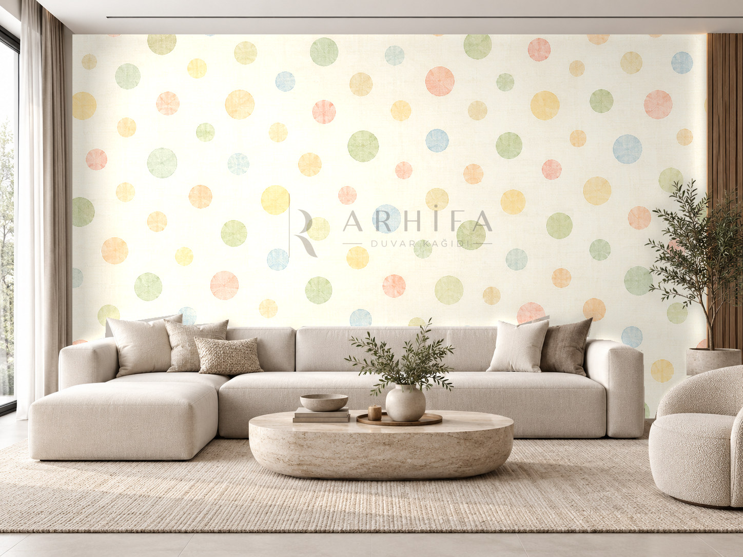 Polka Meadow Duvar Kağıdı (PD-012) – görsel 1