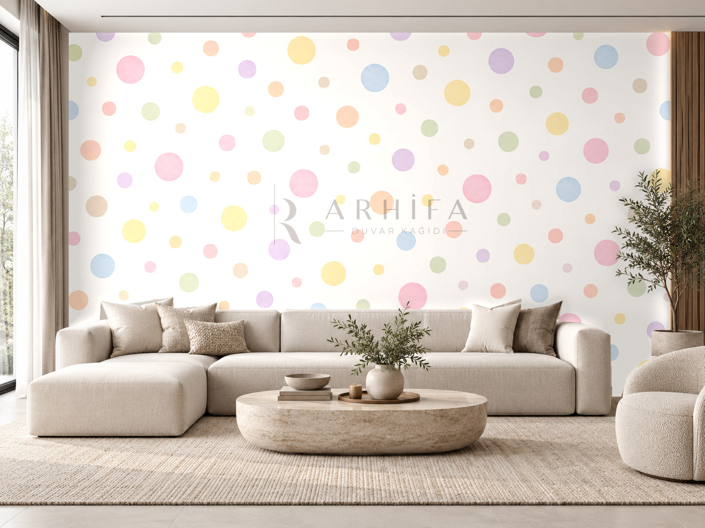 Playful Pastels Duvar Kağıdı (PD-014) – görsel 1