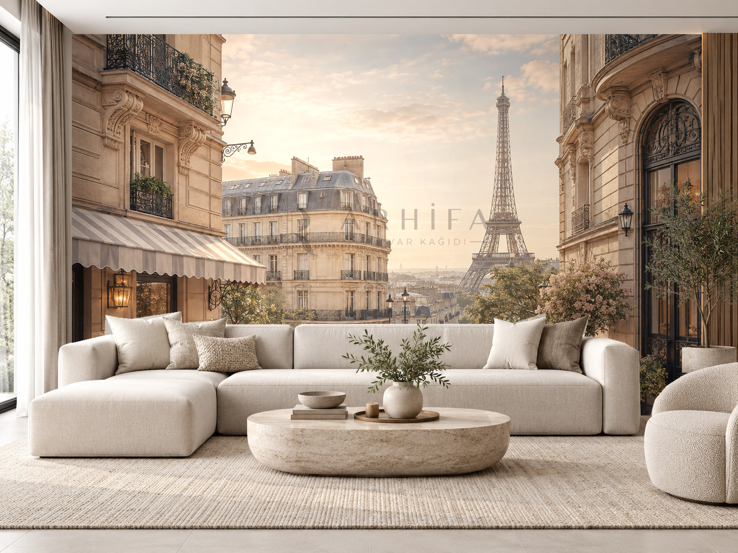 — Paris Morning Duvar Kağıdı (DM-001) – görsel 1