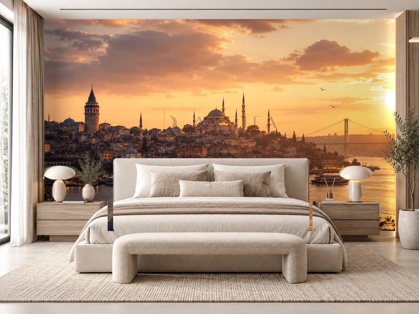 — Istanbul Silhouette Duvar Kağıdı (DM-007) – görsel 1