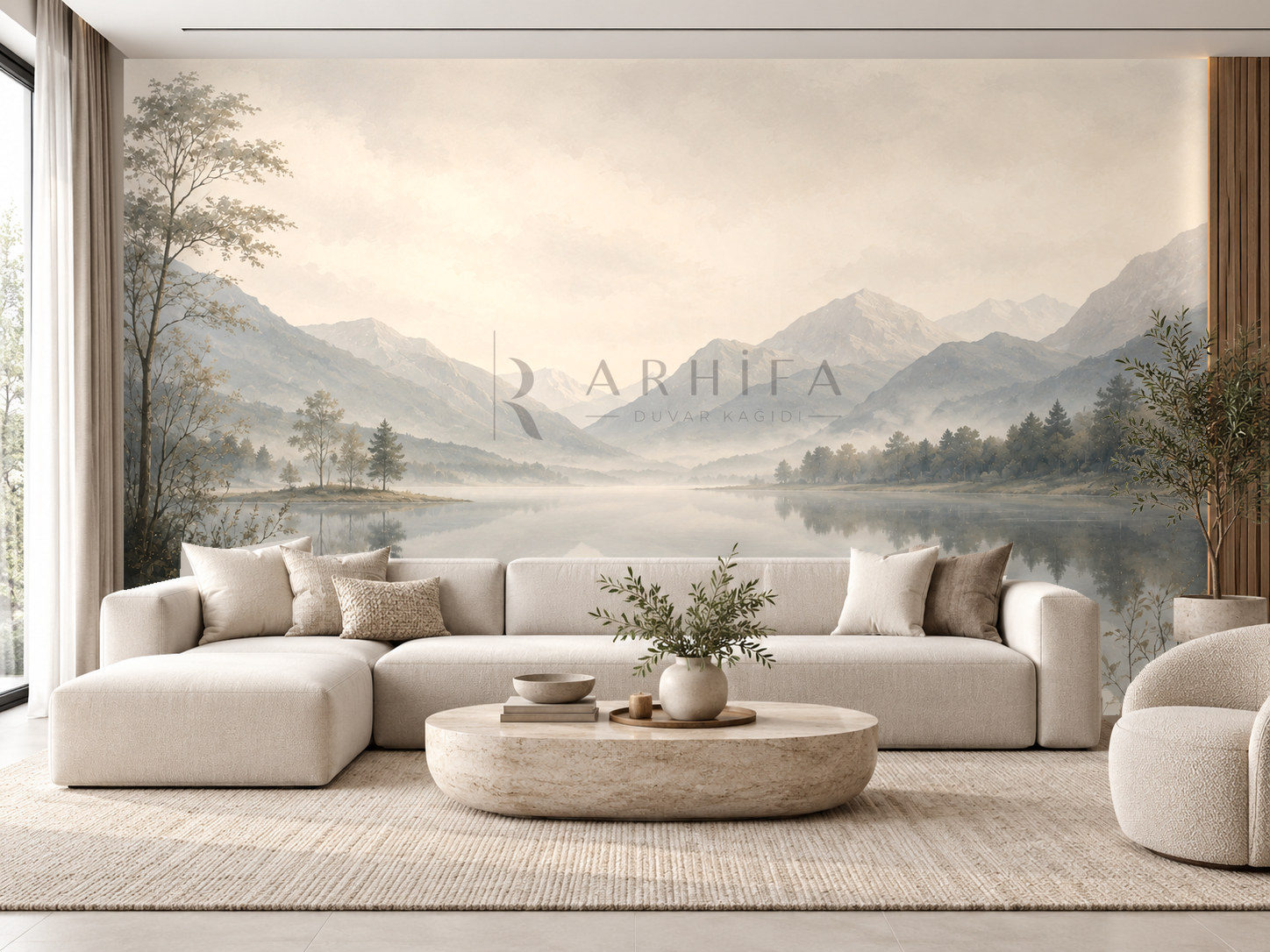 — Quiet Lake Duvar Kağıdı (PN-002) – görsel 1