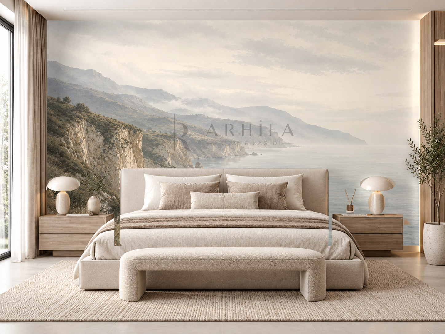 — Coastal Cliffs Duvar Kağıdı (PN-009) – görsel 1